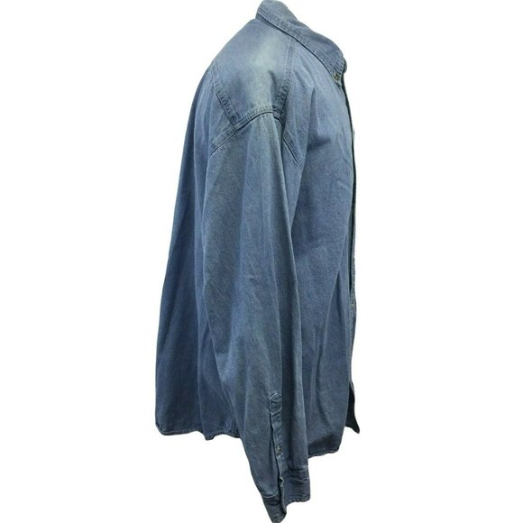 Westminster College Griffins Mens Denim Shirt 2XL Utah Embroidered Port Authorit - Picture 9 of 12